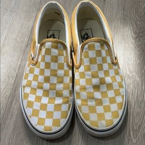 Yellow checkered vans